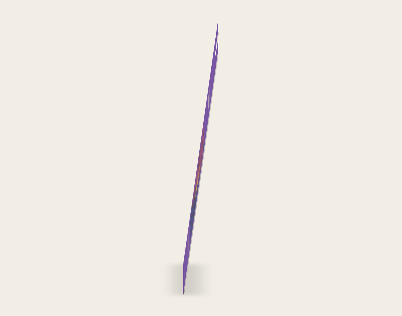 SPLICEWORK · Orchid Circuit, thank-you card: native side proof