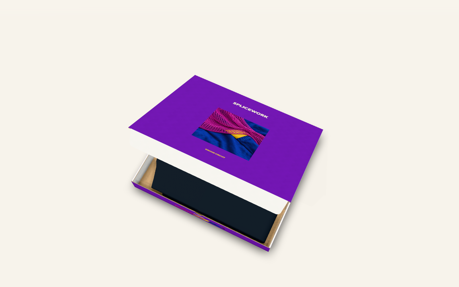 Orchid Circuit: folded tee in the mailer: ajar mailer
