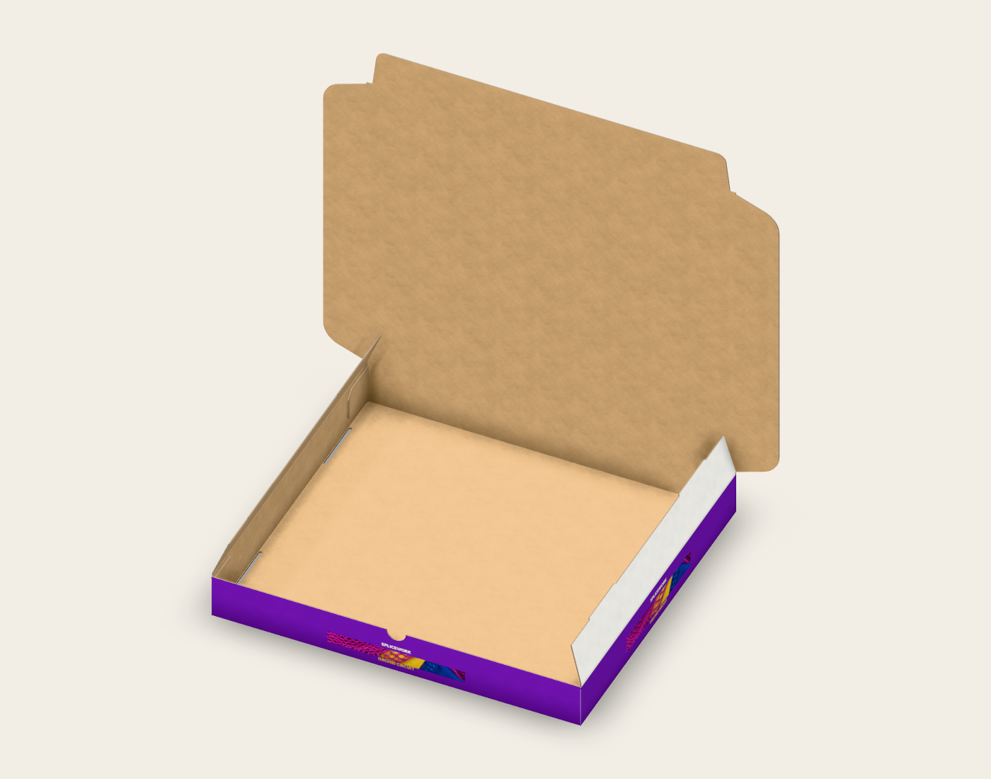 SPLICEWORK · Orchid Circuit, coordinated structural mailer: native intermediate proof