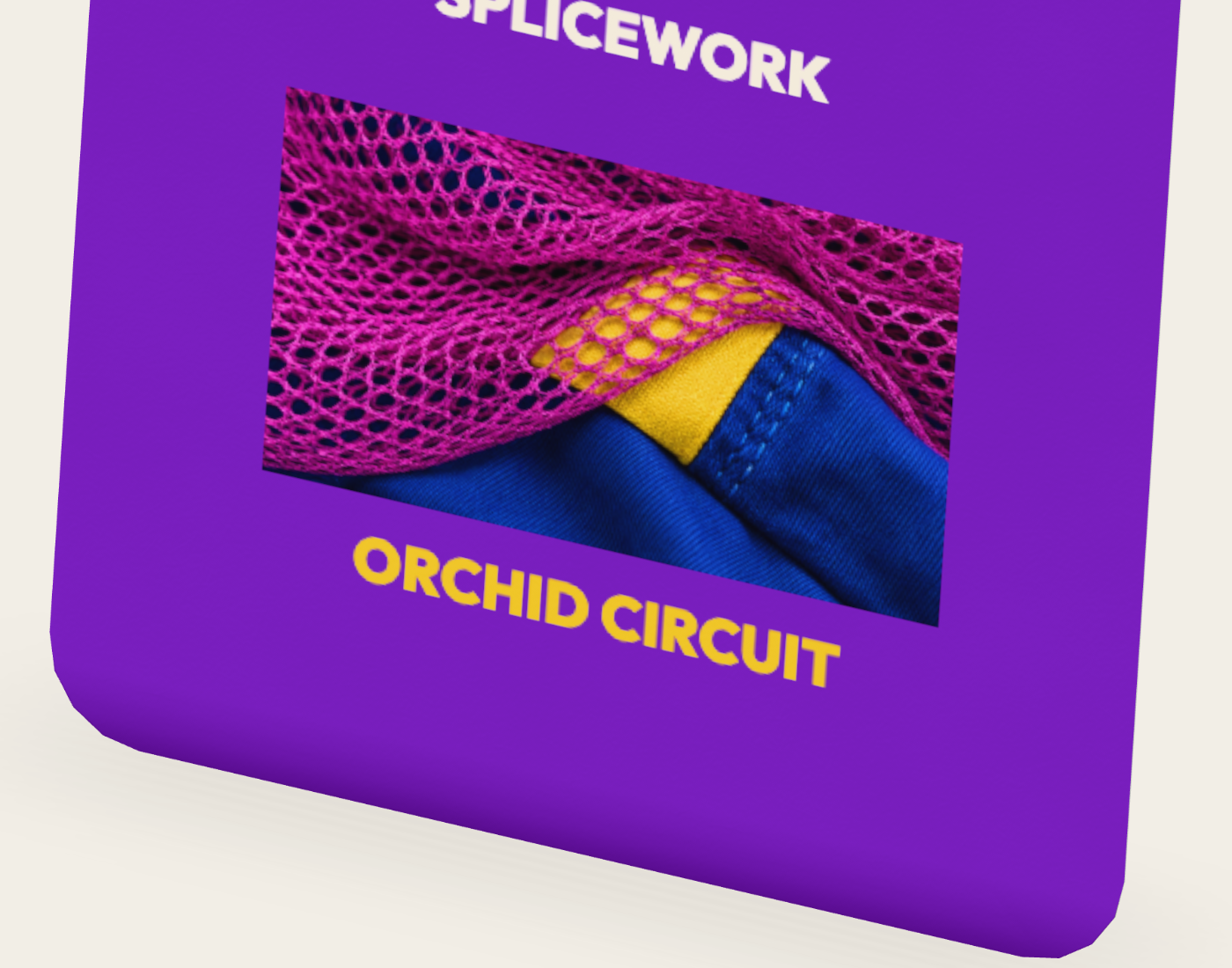 SPLICEWORK · Orchid Circuit, coordinated sticker: native detail proof