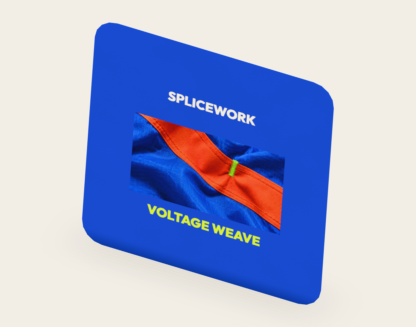 SPLICEWORK · Voltage Weave, coordinated sticker: native intermediate proof