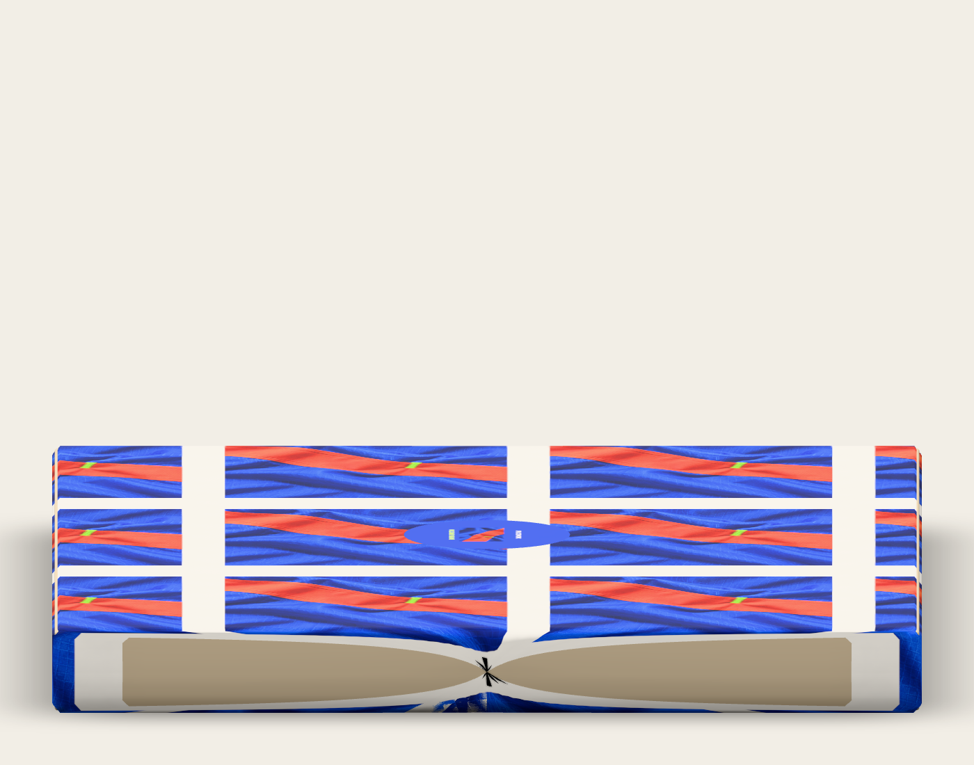 SPLICEWORK · Voltage Weave, tissue artwork reference: native side proof