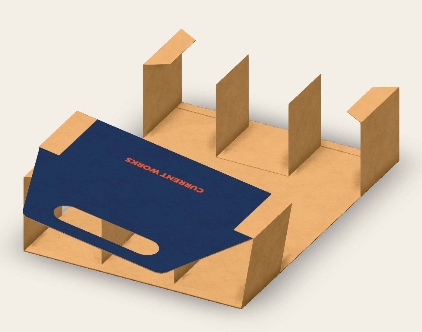 CURRENT WORKS native carrier at 75% digital fold