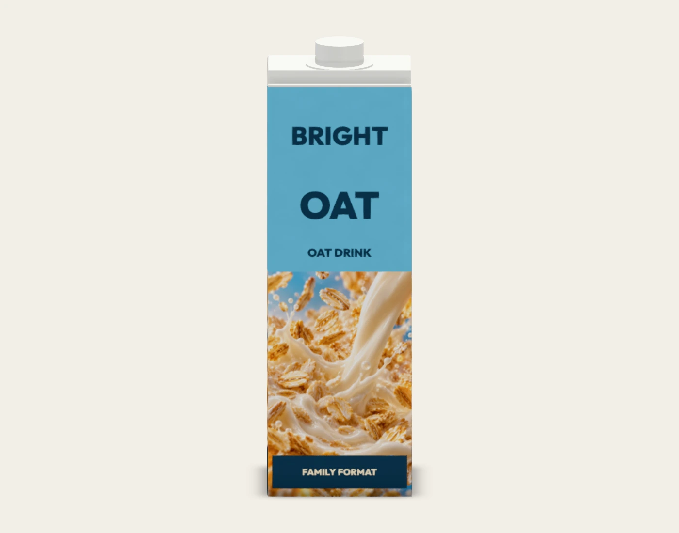 BRIGHT OAT family capped carton, back native proof