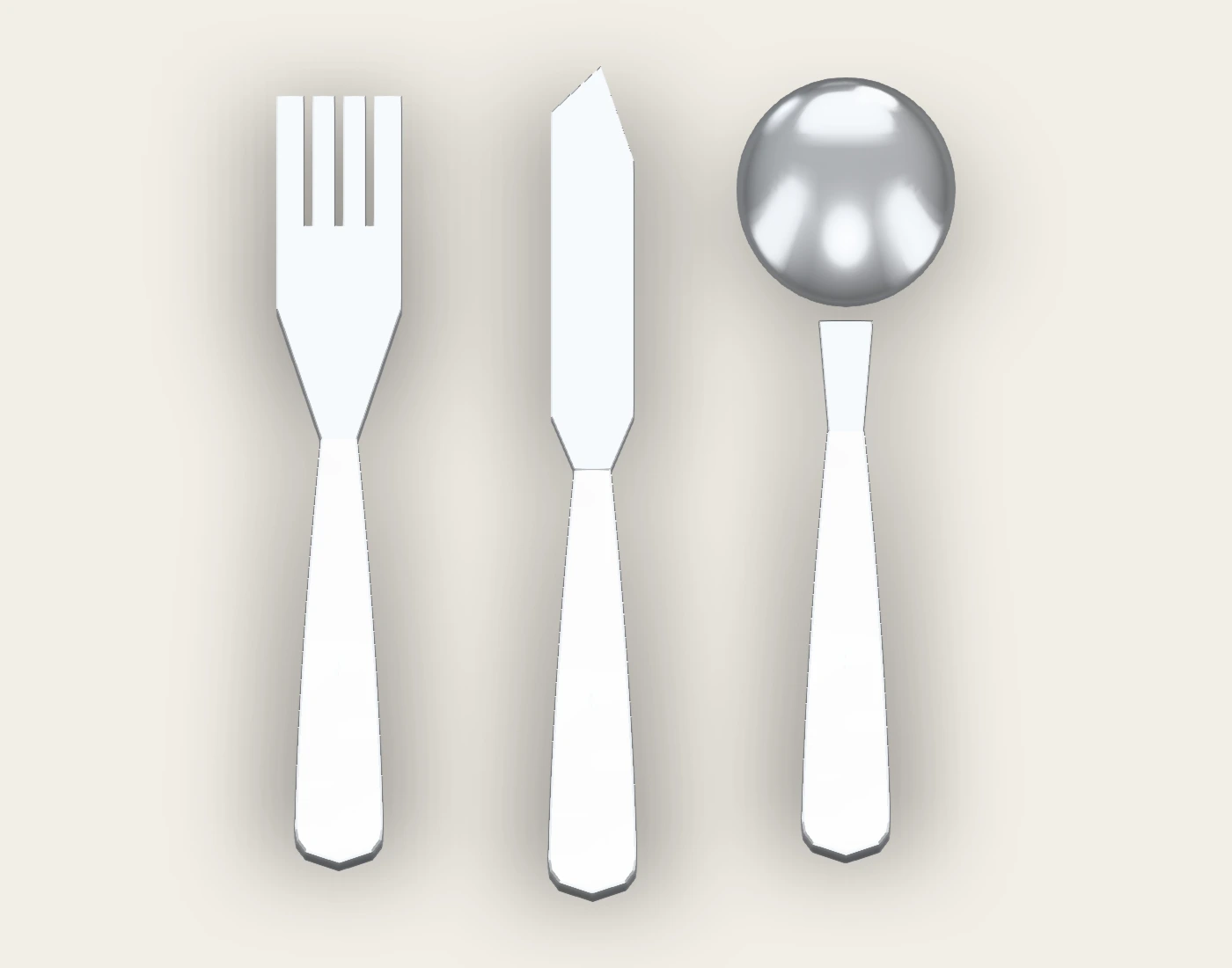 HEARTH TABLE serving-cutlery prop, front native proof