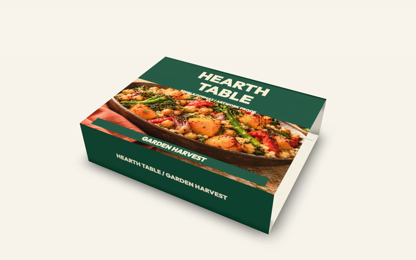 HEARTH TABLE: single tray and matching sleeve, native scene