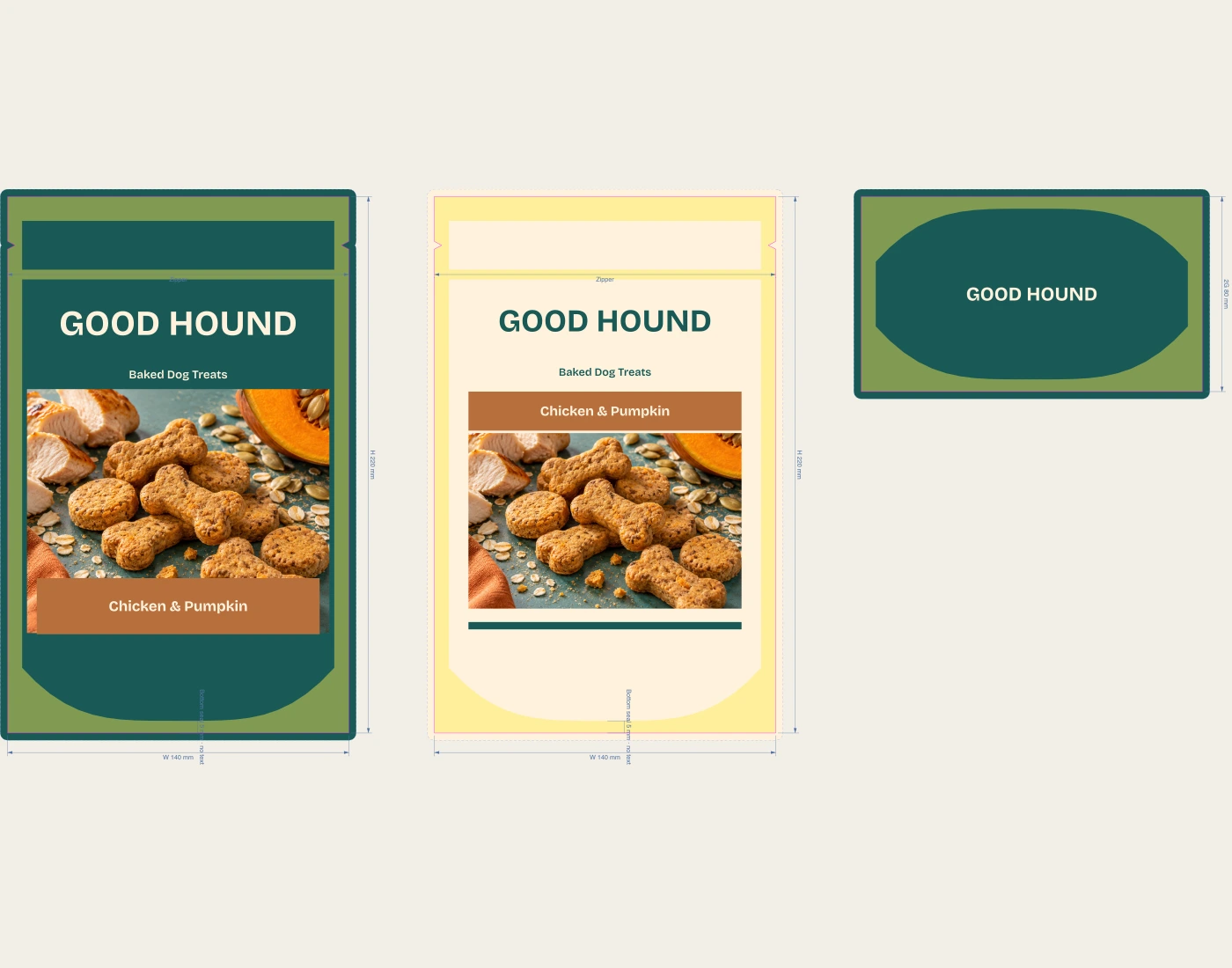 Chicken & Pumpkin: native flat proof