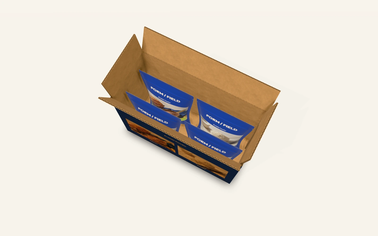 Four pouches in the secondary case: saved native scene