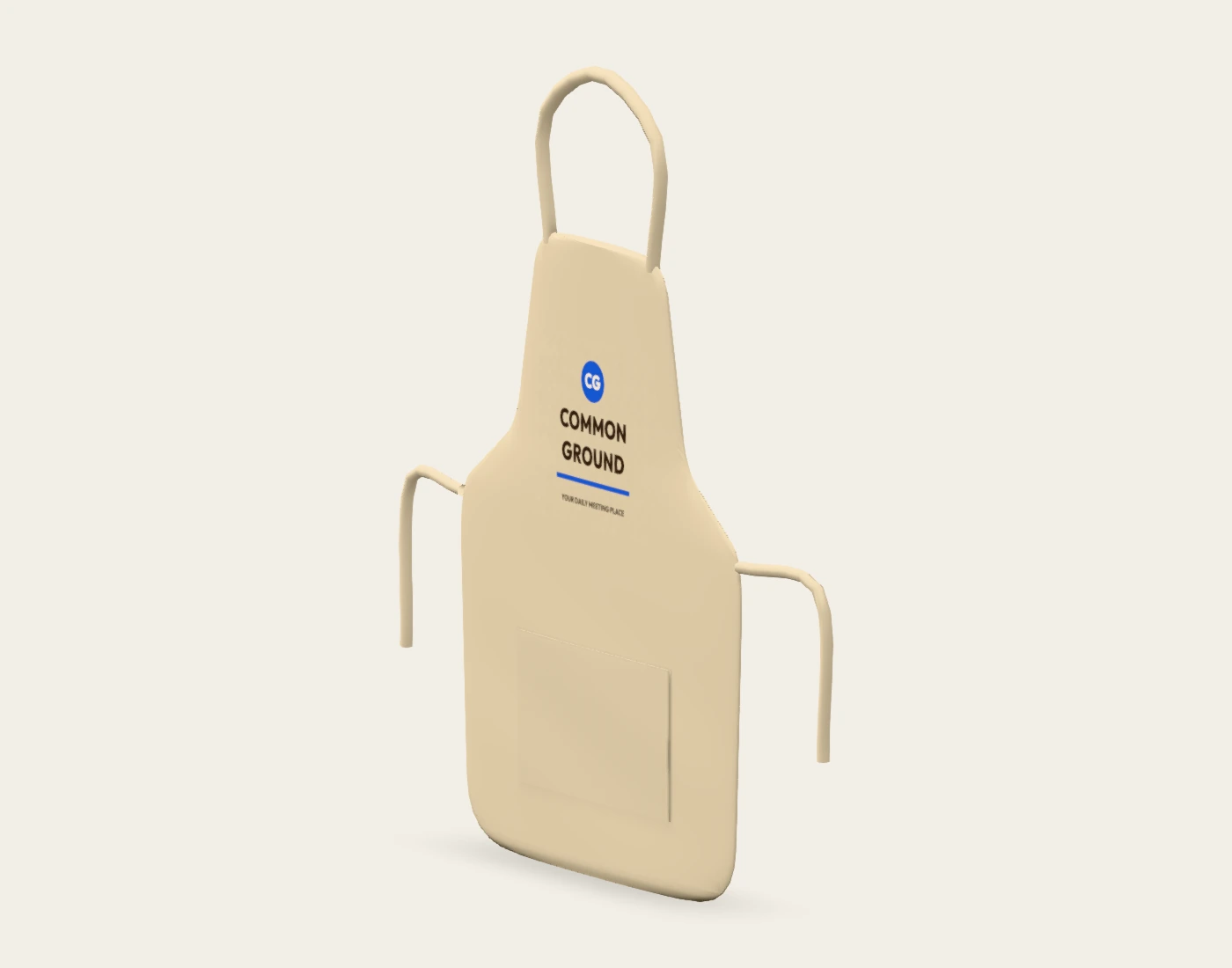 COMMON GROUND natural apron, native detail view