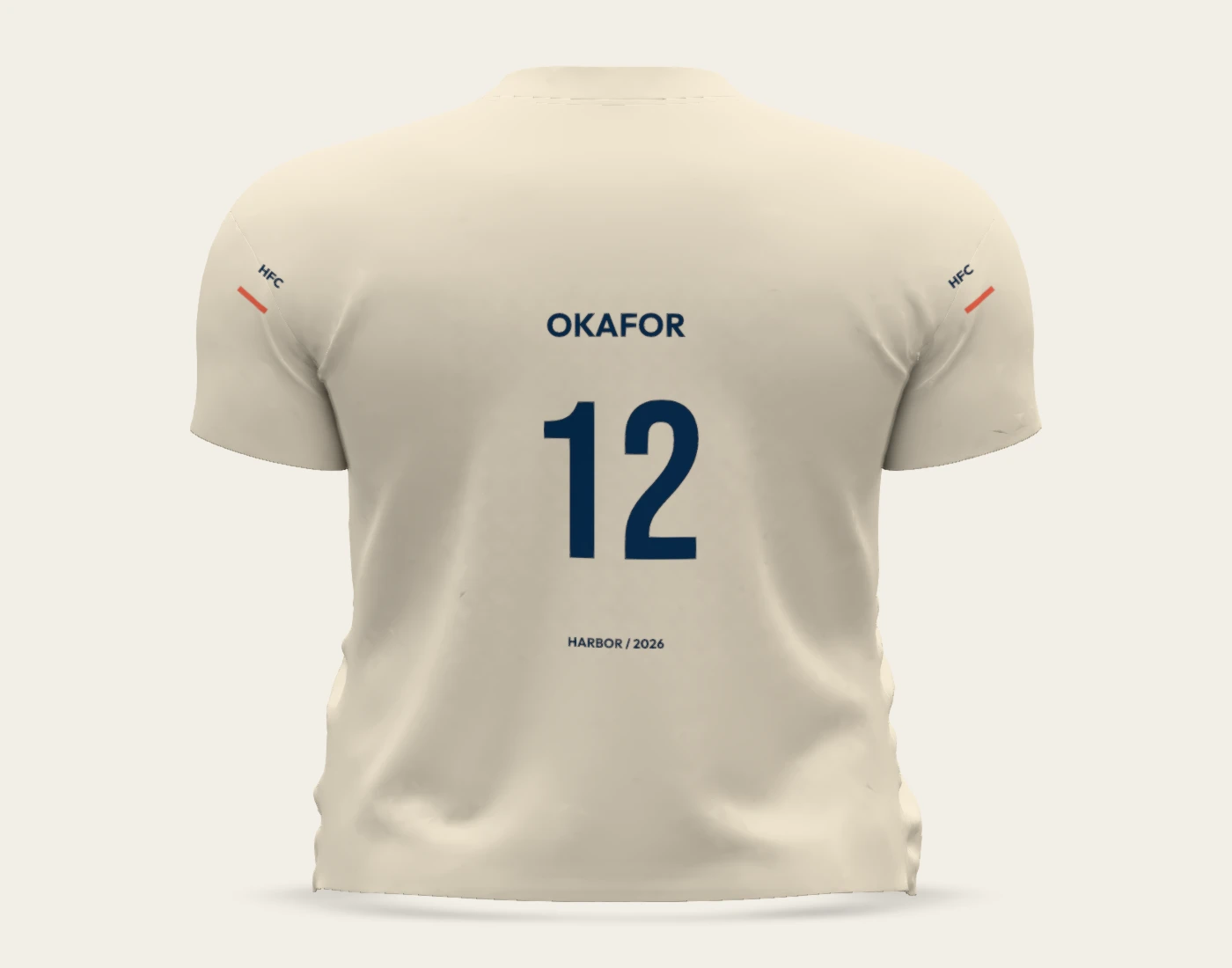 HARBOR FC away · okafor 12 / dockside, native back view