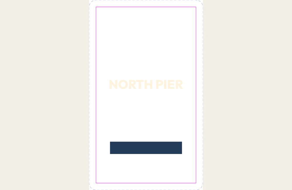 Keeper · CHEN 01 / NORTH PIER: right sleeve · front decoration placement guide
